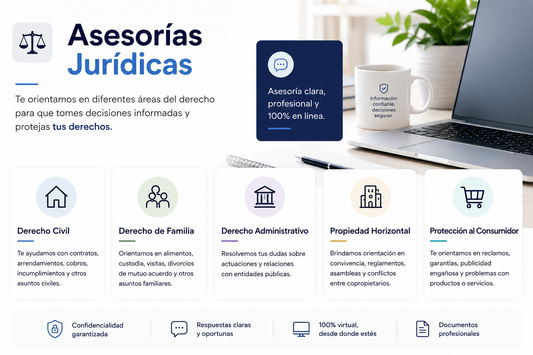 Paquete Asesorías Soluciones Juridicas